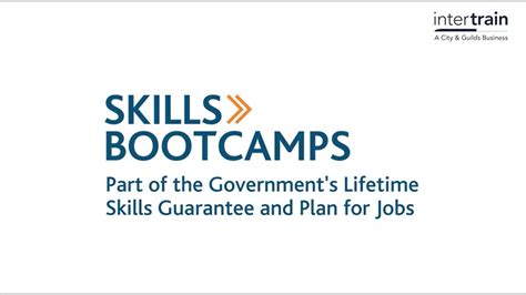 Dfe Skills Bootcamps With Intertrain Youtube