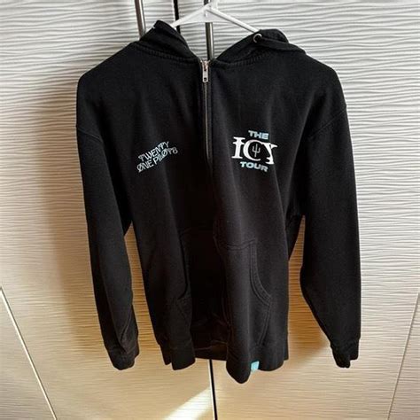 Twenty One Pilots Icy Tour Zip Up Hoodie Sizes Depop