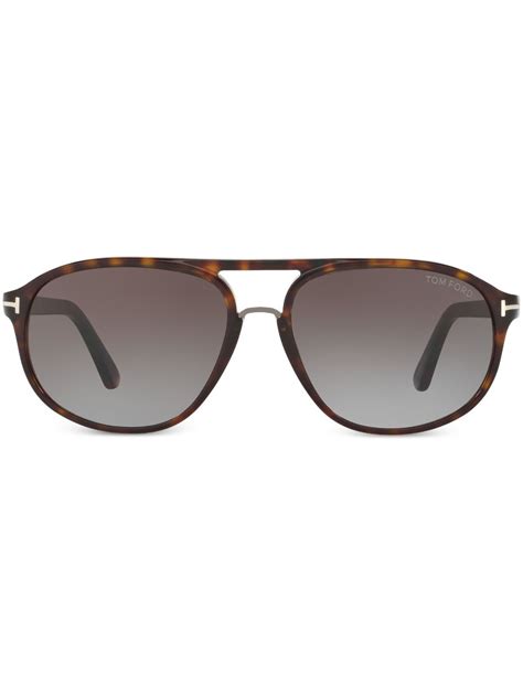 Tom Ford Eyewear Jacob Sunglasses Brown Farfetch