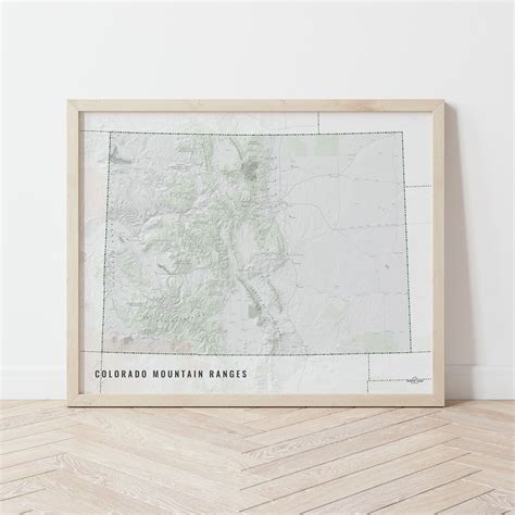 Colorado Mountain Ranges Map — North Fork Mapping