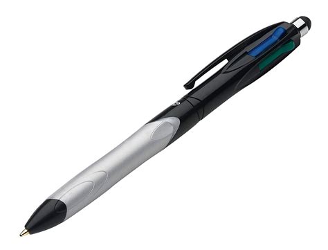 HYPERBURO STYLO BILLE BIC 4 COULEURS GRIP STYLUS 2 EN 1 STYLO STYLET