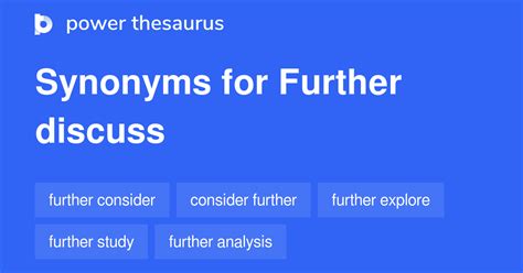 discuss synonyms  similar phrases