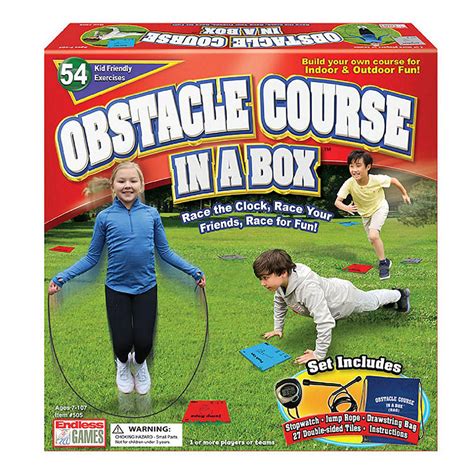 Obstacle Course In A Box Indoor And Outdoor Game With 54 Fun Physical