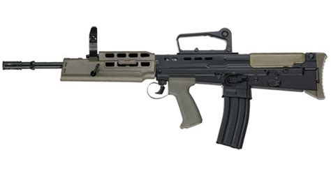 Ics L85 A2 Sa80 Airsoft Rifle Black Action Hobbies