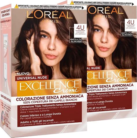 L Oréal Paris Excellence Universal Creme Nude Permanent Hair Colour U Triple Treatment Tints