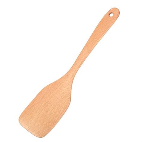 Spatule en bois naturel Spatule à long manche en bois naturel Spatule à