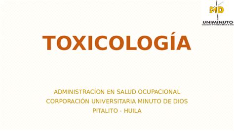 Ppt ToxicologÍa Tutorial