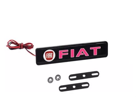 Logo Emblemas Carros Luz Led Acende Grade Frontal Fiat