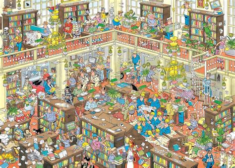 Bol Jan Van Haasteren De Bibliotheek Puzzel Stukjes