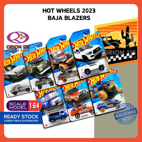 Hot Wheels Baja Blazers 2023 Toyota Tacoma Porsche Dune Crusher Jeep Scrambler Land Rover 1
