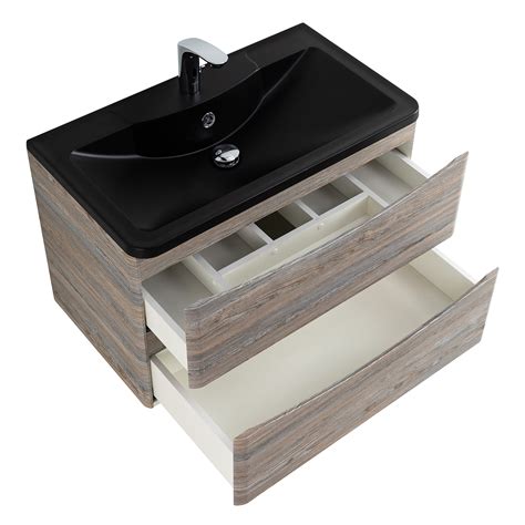 Тумба с раковиной подвесная BelBagno ACQUA 80 Pino Scania, раковина ...