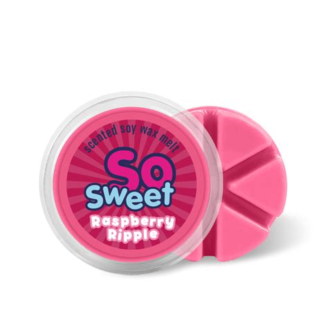 Sosweets Raspberry Ripple Wax Melt Classic Dessert Fragrance Experience