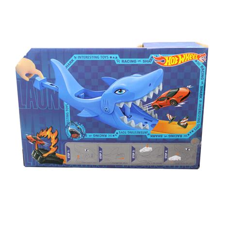 Hot Wheels Great Shark Car Flying Escape Track Toy Set - Dropshipper ...