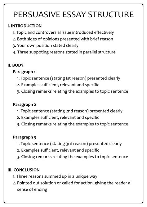 11 Argument Writing Worksheets Argumentative Essay Outline