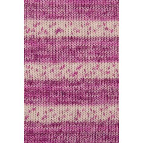 Gründl Sockenwolle Hot Socks 150 g 6 fach orchidee himbeer malve weiß Garn