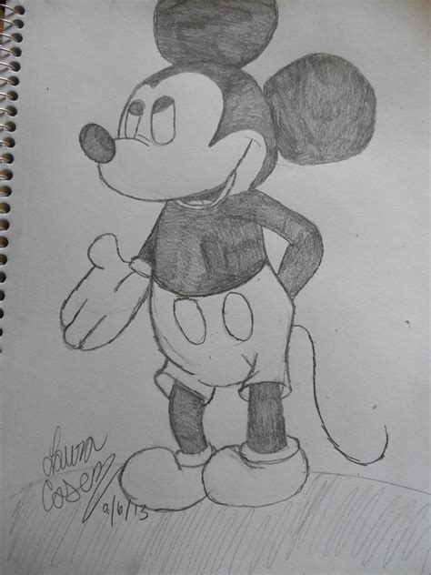 Pencil Sketches Mickey Mouse - pencildrawing2019