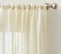 Textured Stripe Sheer Curtain Pottery Barn