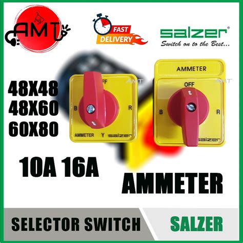 Salzer Ammeter Selector Switch S B Shopee Malaysia