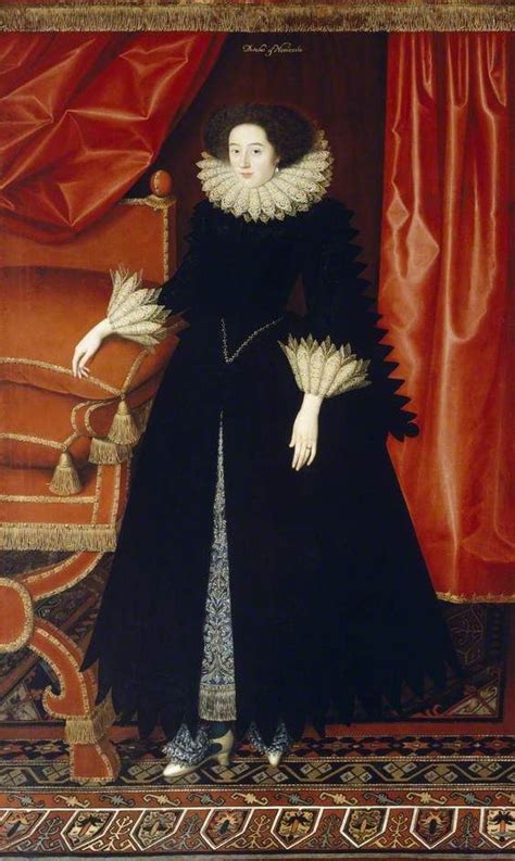 Elizabeth Howard 1st Countess Of Newcastle By William Larkin 1614 18