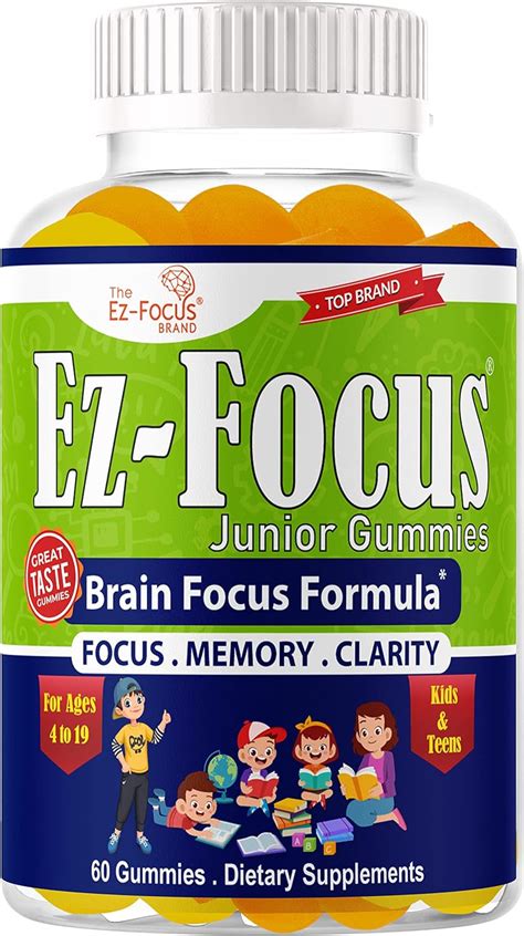 Amazon Ez Focus Junior Brain Vitamins Memory Supplements For