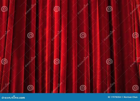 Theater Stage Red Curtains Stock Photo Image Of Drapes 11978204