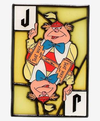 Hot Topic Alice In Wonderland Stained Glass Cards Blind Box Tweedle Dee And Tweedle Dum