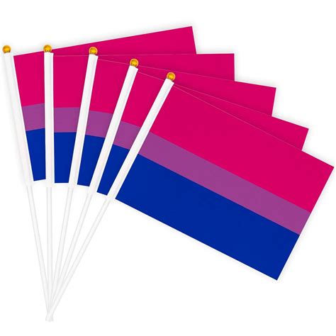 Pack Small Pride Flag Stick X Cm Handheld Rainbow Pride Flags Mini Lgbtq Rainbow Gay
