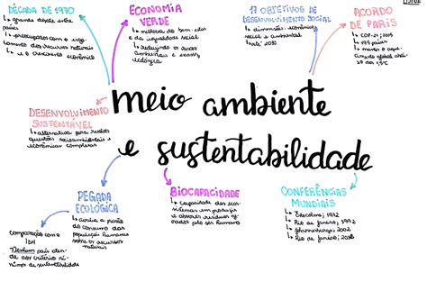 Mapa Mental De Sustentabilidade - MAPA MENTAL SOBRE SUSTENTABILIDADE - Maps4Study