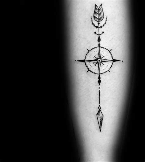 50 Simple Compass Tattoos For Men Directional Design Ideas