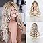 Amazon BLONDE UNICORN Ombre Brown Hair Wig Synthetic Long Curly