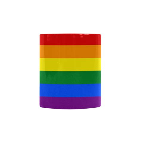 Gay Pride Rainbow Flag Stripes Custom Morphing Mug ID D374818