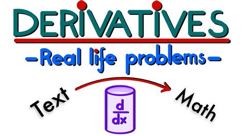 Derivatives Real Life Applications Part Ii Youtube