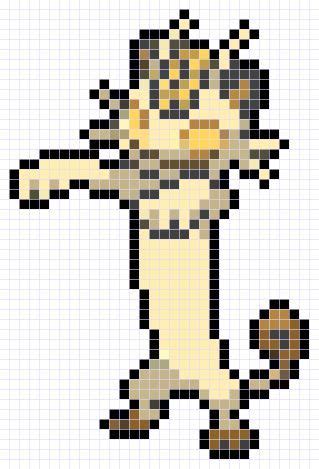 Gigantamax Meowth Sprite Patr N Dise O Pixel Art Pokemon Pixel Art