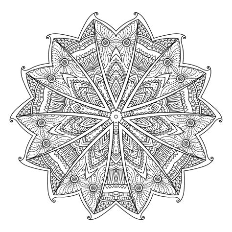 Coloriage Mandala Coloriage Mandalas Coloriages B