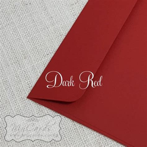 Dark Red Envelopes 5x7 Rectangle Flap | MYCARDS WEDDING | NZ