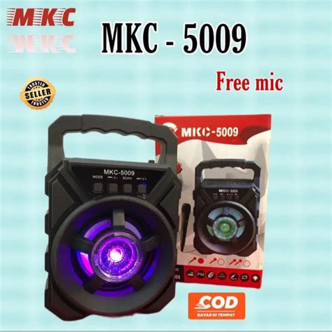 Jual Speaker Portable Bluthooth MKC 5009 Free Microphone Shopee