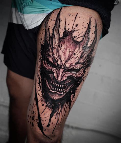 Demon Tattoo By Supreme Drone In Los Angeles California Rtattooart