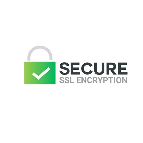 Secure Ssl Encryption Logo Secure Connection Icon Vector Illustration