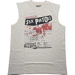 The Sex Pistols Unisex Tank T Shirt Filthy Lucre Natural