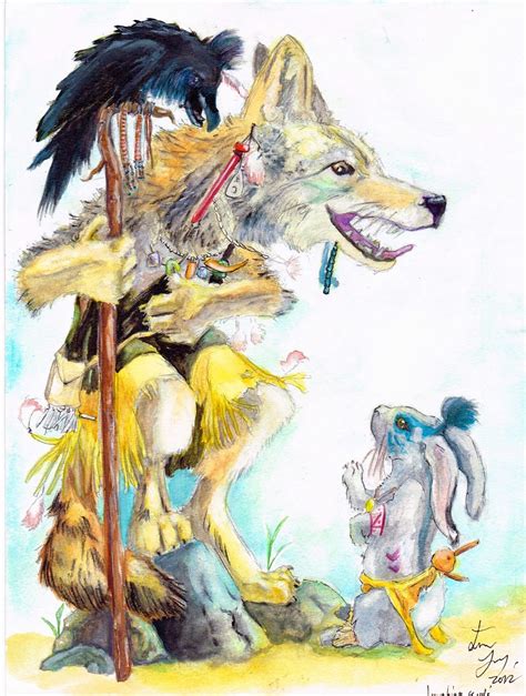 Raven Coyote And Rabbit Native American Artwork Coyote Tattoo World