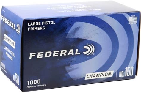 Federal 150 Large Pistol Primers Brick Of 1000 150 Fe150100