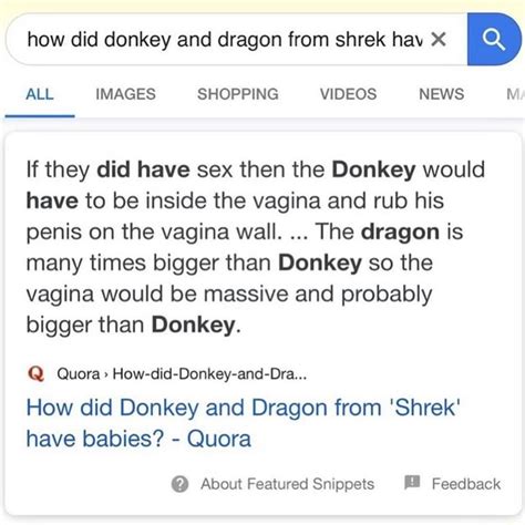 How Did Donkey And Dragon From Shrek Hav All Images Shopping Videos News If They Did Have Sex
