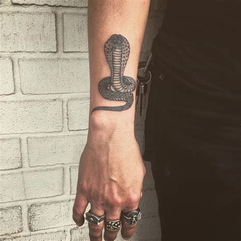 King Cobra Tattoo On Hand