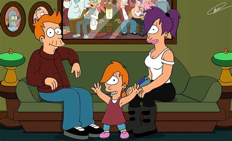 Futurama Lived Happy With Kid Fry Tv Toon Lela Futur Anime Rama