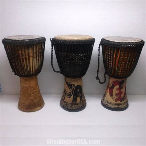 African Djembe Drums Large | Shea Butter USA