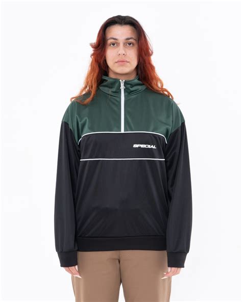 Special Олимпийка Half Zip черно-зеленая — купить с доставкой и живьем ...