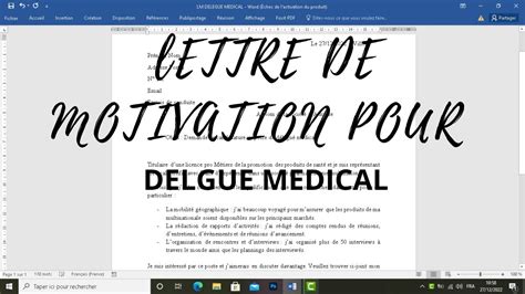 Comment Rédiger une Lettre de Motivation Pour un Poste de Délégué