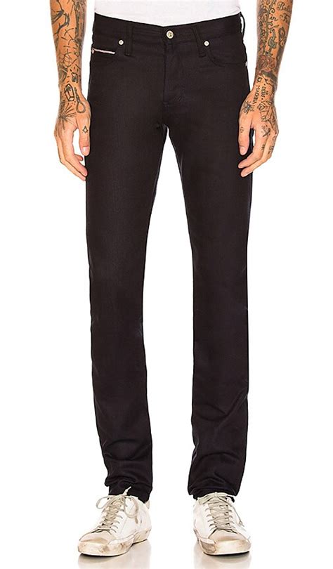 Naked Famous Denim Super Skinny Guy Oz Indigo Indigo Stretch Selvedge In Dark Indigo REVOLVE
