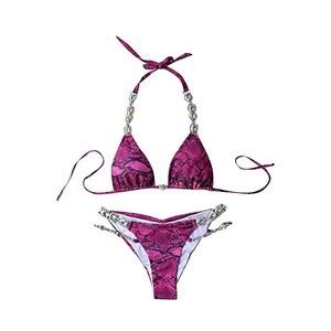 Jdamsixygs Due Pezzi Push Up Costumi Da Mare Con Push Up Imbottitura Completi Bikini A Rete Da