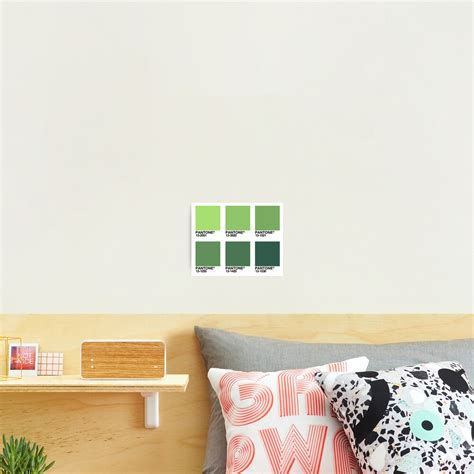 "Shades of Green - Pantone Swatches" Photographic Print by ...